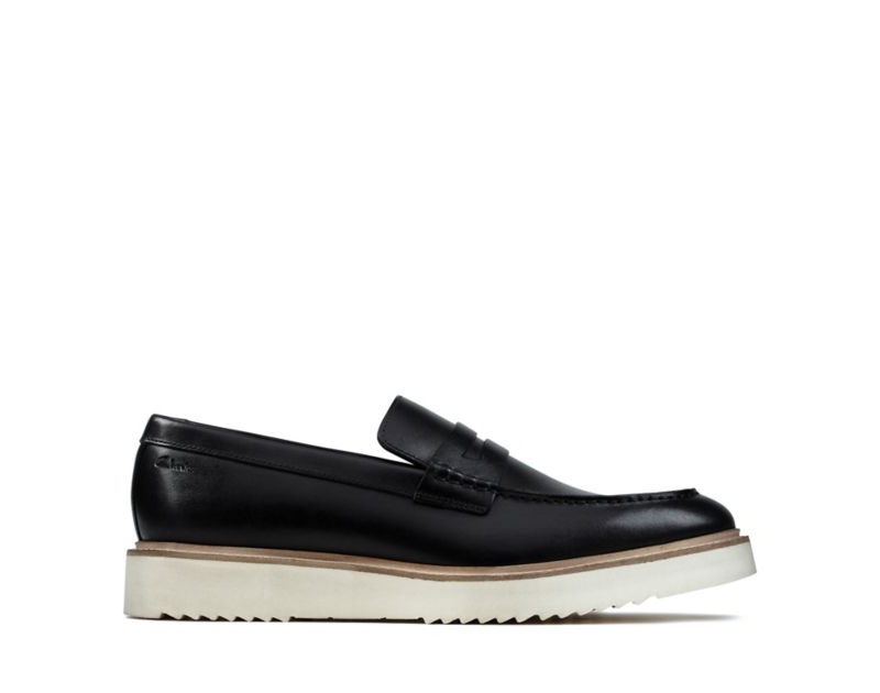 Clarks Ernest Free Loafers Black Men - India G0H6551-H3