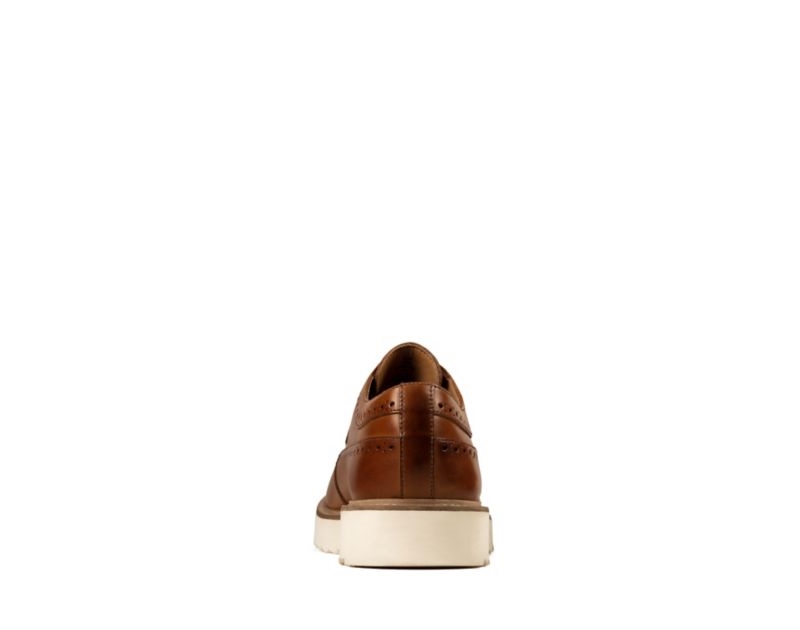 Clarks Ernest Limit Brogues Brown Men - India A3Q3808-C9