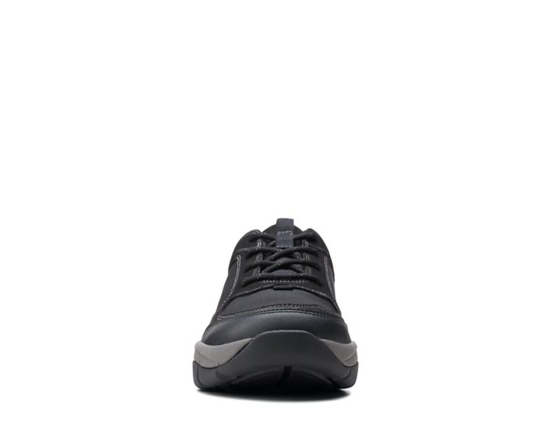 Clarks Ervin Lace Walking Shoes Black Shoes Black Men - India O0C1833-P2