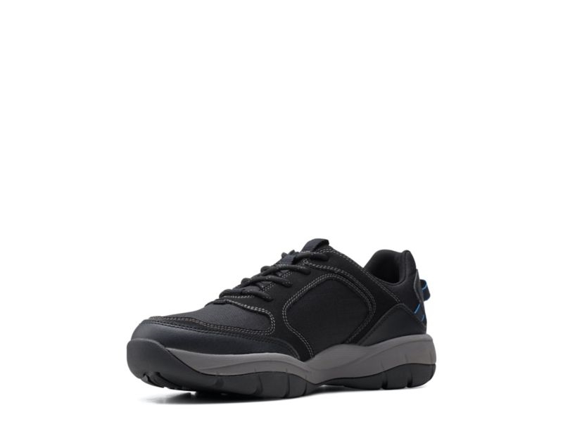 Clarks Ervin Lace Walking Shoes Black Shoes Black Men - India O0C1833-P2