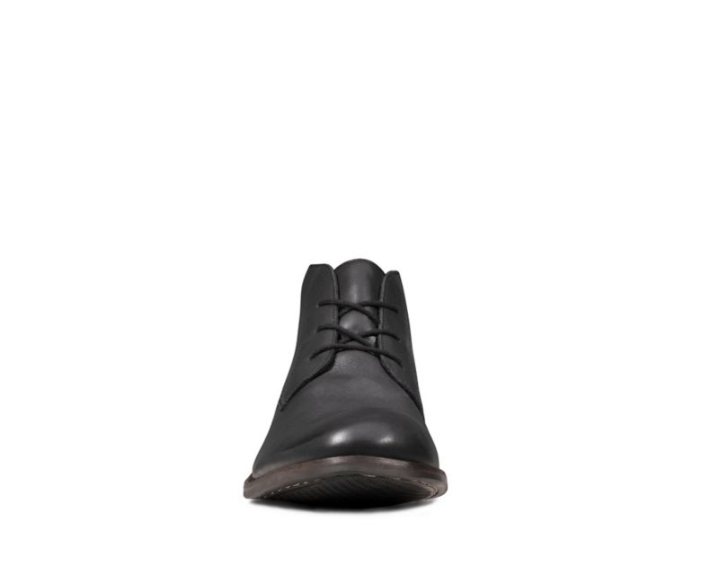 Clarks Flow Top Ankle Boots Black Men - India M2O9064-C7