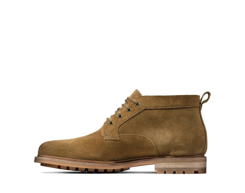 Clarks Foxwell Mid Ankle Boots Brown Men - India S6F2800-M4