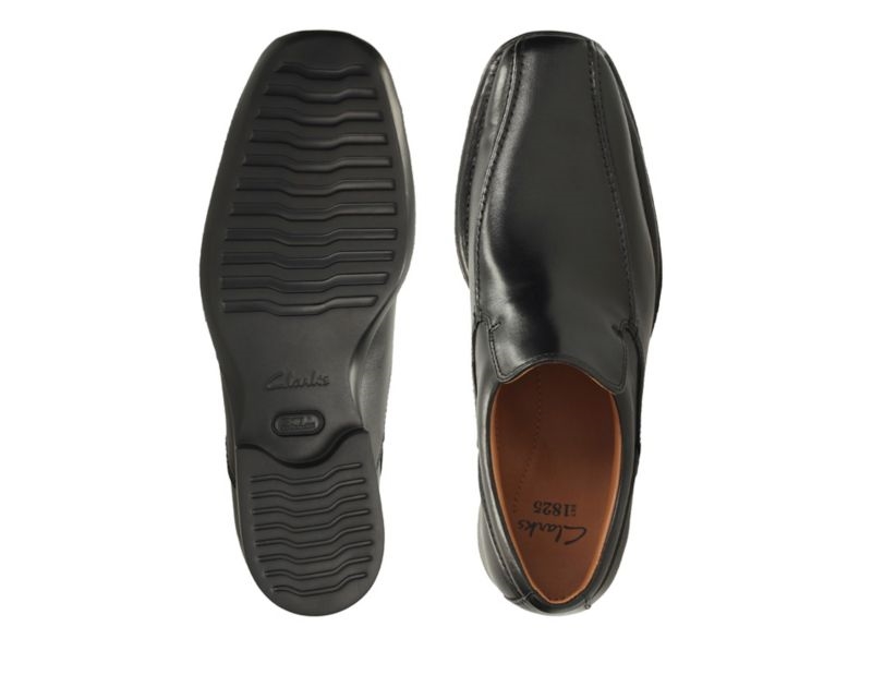 Clarks Francis Flight Loafers Black Men - India X3M3575-Z5