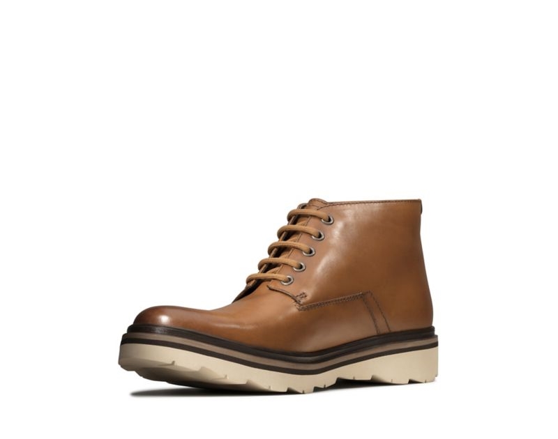 Clarks Frelan Mid Boots Ankle Boots Brown Men - India V4J0124-I1