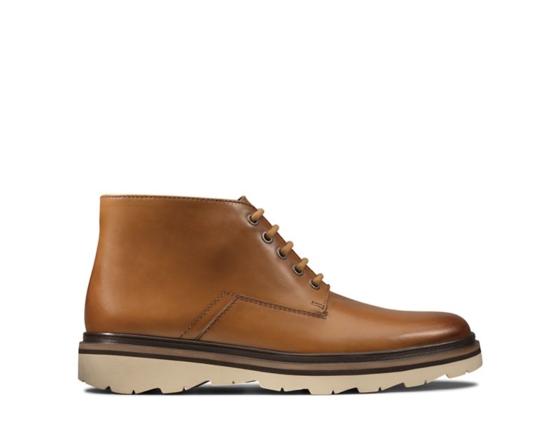 Clarks Frelan Mid Boots Ankle Boots Brown Men - India V4J0124-I1