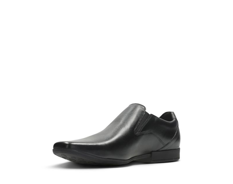 Clarks Glement Slip Loafers Black Men - India R2W0274-R7