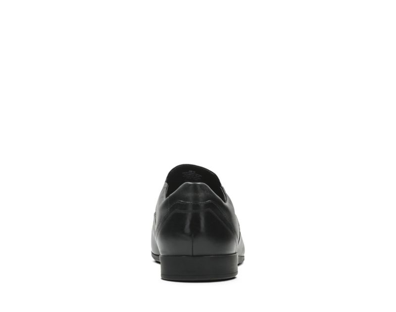 Clarks Glement Slip Loafers Black Men - India R2W0274-R7