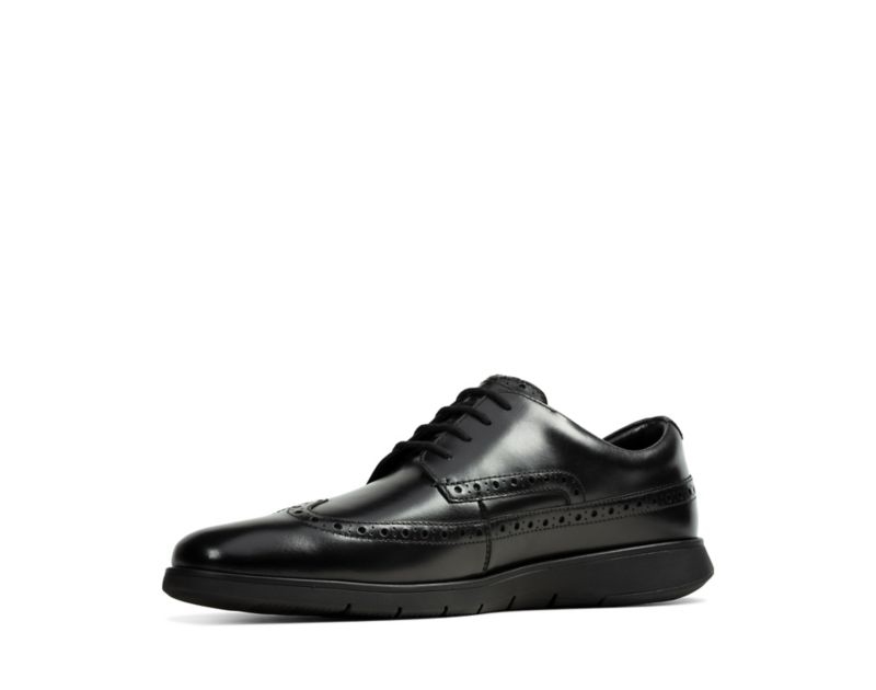 Clarks Helston Limit Brogues Black Men - India R5M2673-X1