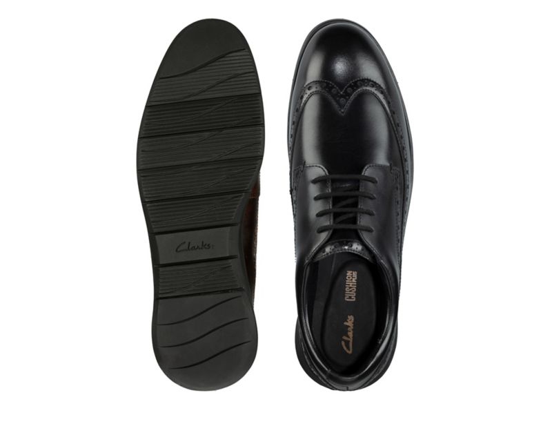 Clarks Helston Limit Brogues Black Men - India R5M2673-X1