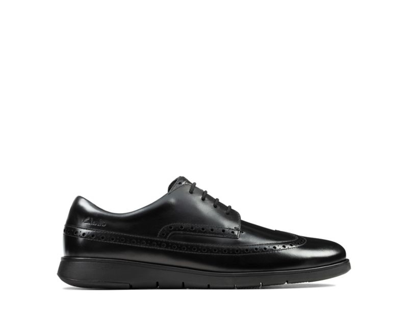 Clarks Helston Limit Brogues Black Men - India R5M2673-X1