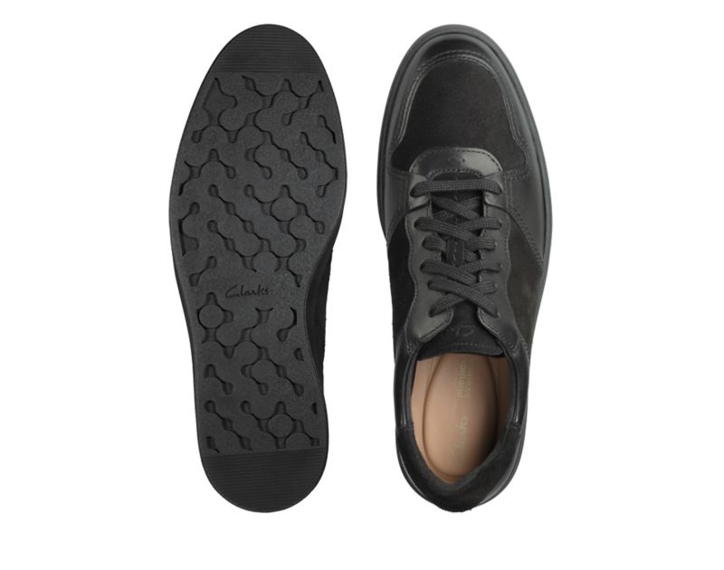 Clarks Hero Jump Trainers Black Men - India D0E5037-R2