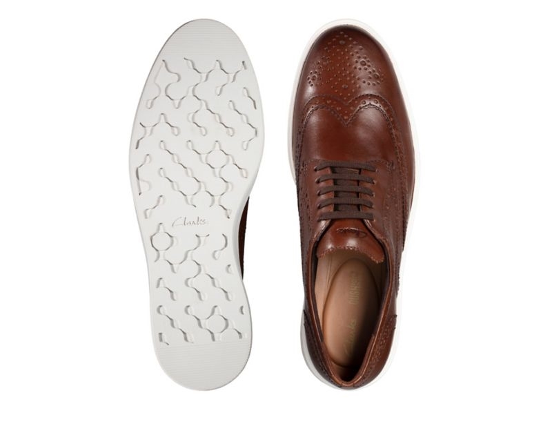 Clarks Hero Limit Brogues Brown Men - India T7D1602-Y6
