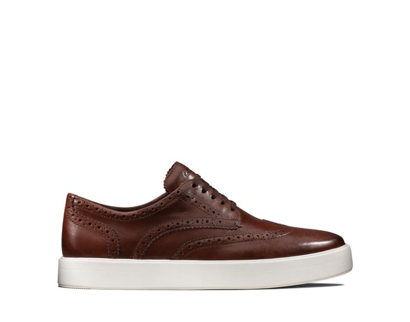 Clarks Hero Limit Brogues Brown Men - India T7D1602-Y6