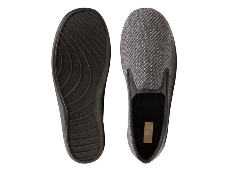 Clarks King Twin Slippers Grey Men - India A1B9289-M9
