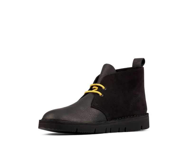 Clarks Lace Up 2.0 Desert Boots Black Men - India V2U3635-R8