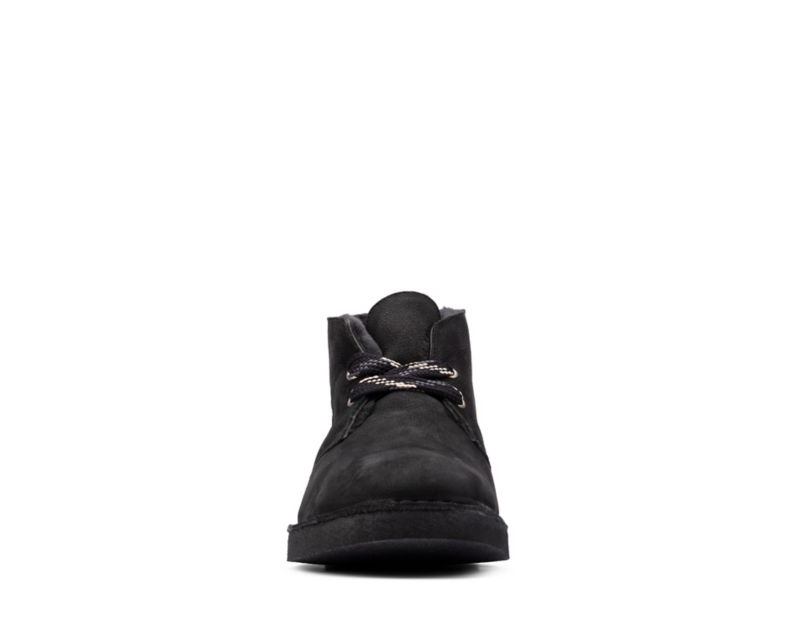 Clarks Lightweight Desert Boots Black Men - India Y5B3914-P4