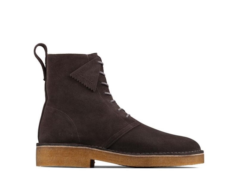 Clarks Mali 2 Desert Boots Dark Grey Men - India Q1O8330-N0