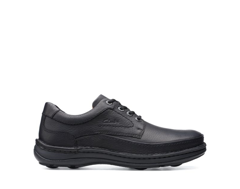 Clarks Nature Three Work Shoes Black Shoes Black Men - India G6O5561-V7