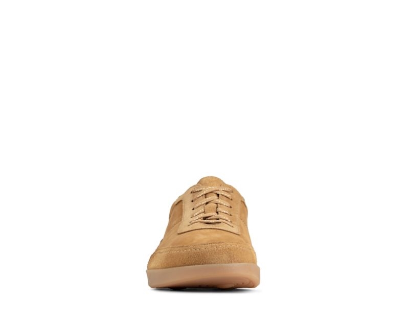 Clarks Oakland Run Trainers Brown Men - India C9Q9755-E7