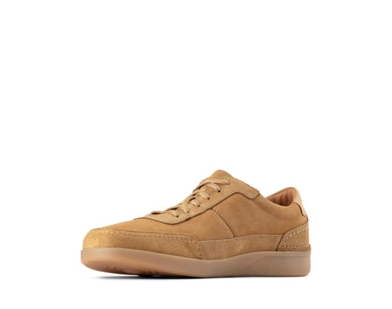 Clarks Oakland Run Trainers Brown Men - India C9Q9755-E7