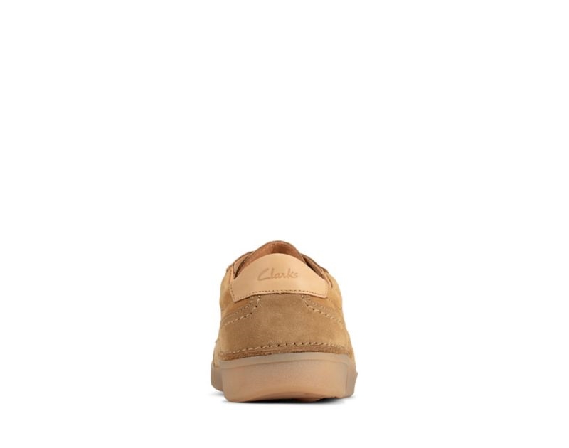 Clarks Oakland Run Trainers Brown Men - India C9Q9755-E7