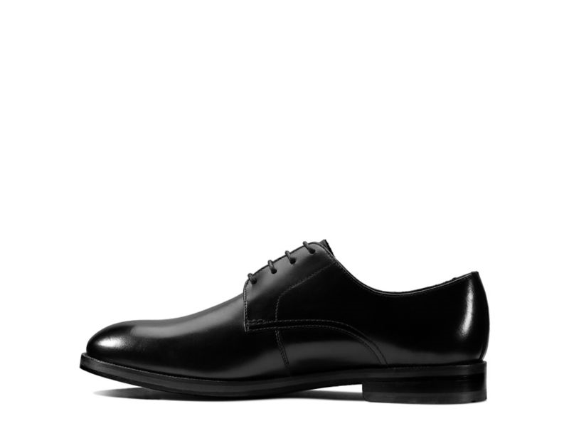 Clarks Oliver Lace Lace-up Shoes Wide Fit Shoes Black Men - India W8G1563-T0