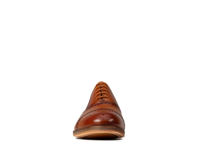 Clarks Oliver Limit Brogues Brown Men - India J6G9572-G5