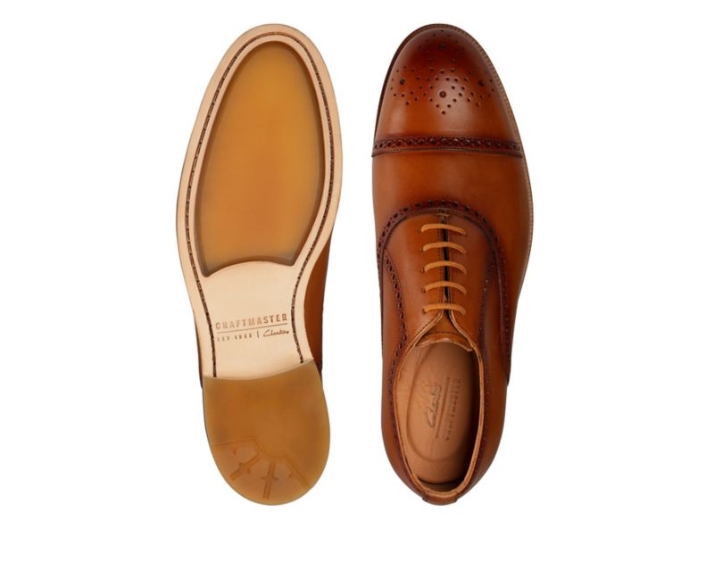 Clarks Oliver Limit Brogues Brown Men - India J6G9572-G5