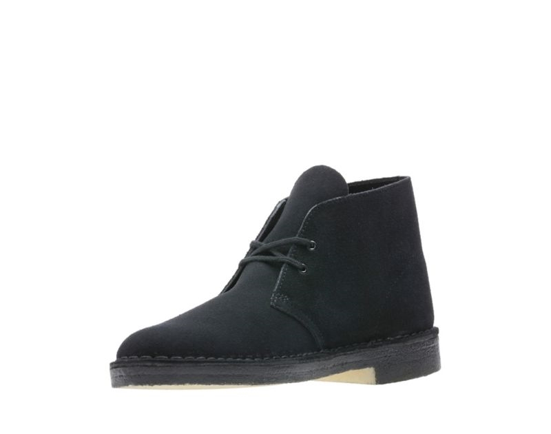 Clarks Originals Desert Boots Black Men - India W9V7827-X1