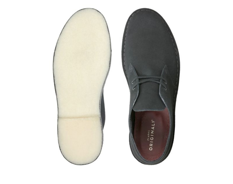 Clarks Originals Desert Boots Black Men - India W9V7827-X1