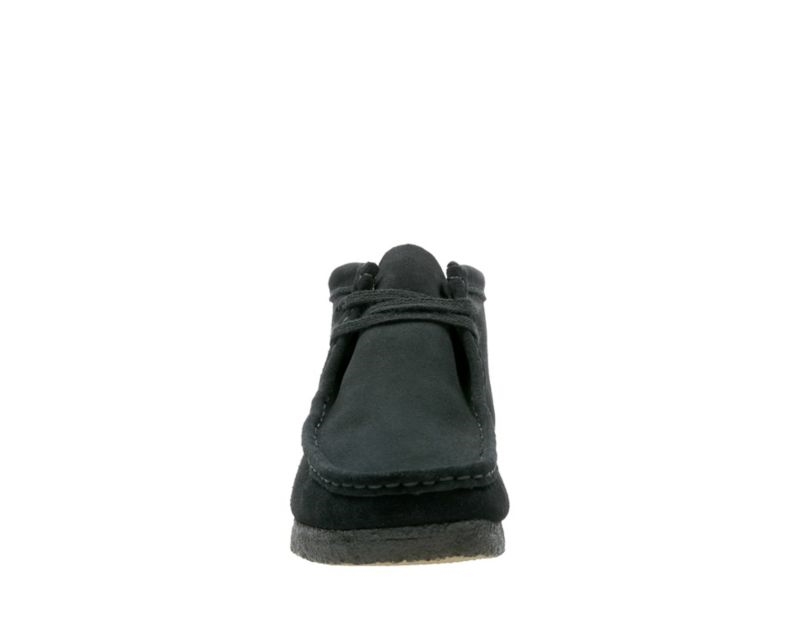 Clarks Originals Wallabee Boots Black Men - India K6U4521-D5
