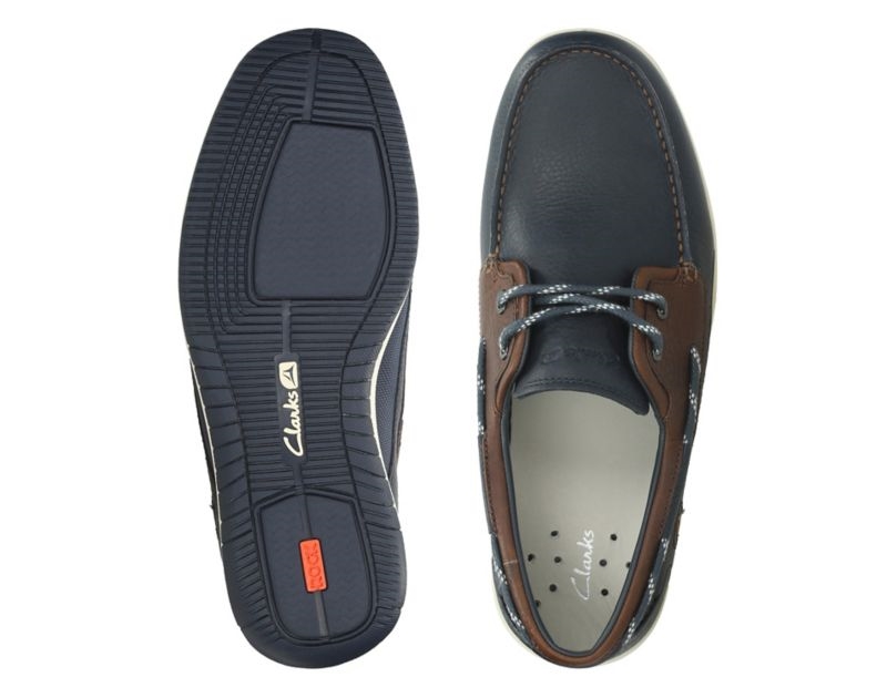 Clarks Orson Harbour Boat Shoes Multicolour Men - India J4N1850-Q5