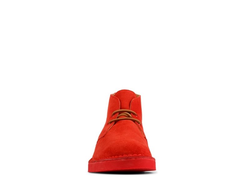 Clarks Ortholite Desert Boots Red Men - India G5H6206-F8