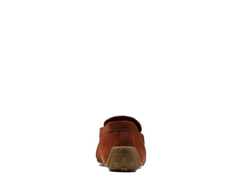 Clarks Reazor Penny Loafers Brown Men - India L2V7160-S3