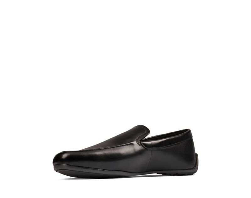 Clarks Reazor Plain Loafers Black Men - India G1S0700-H7