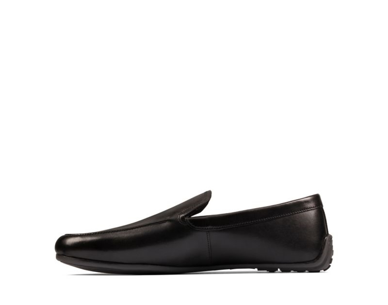Clarks Reazor Plain Loafers Black Men - India G1S0700-H7