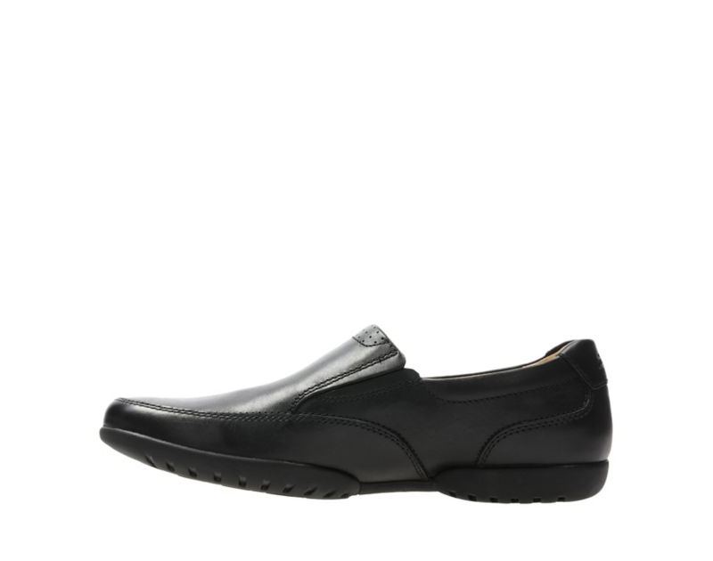 Clarks Recline Free Loafers Wide Fit Shoes Black Men - India G9V7021-U9