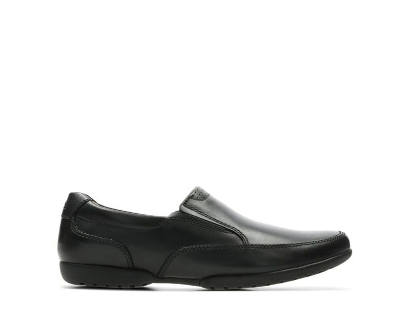 Clarks Recline Free Loafers Wide Fit Shoes Black Men - India G9V7021-U9