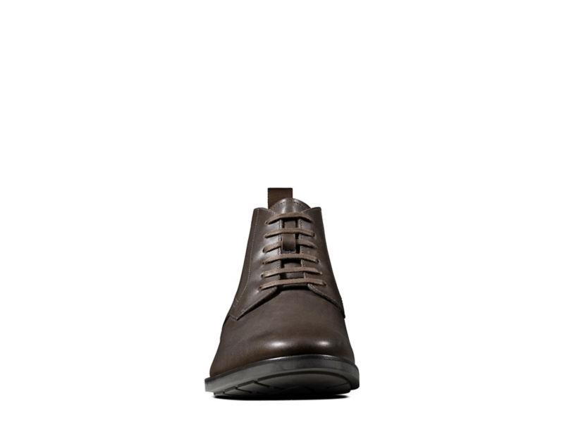 Clarks Ronnie Up Gore-tex Boots Ankle Boots Dark Brown Men - India U2U9134-U8