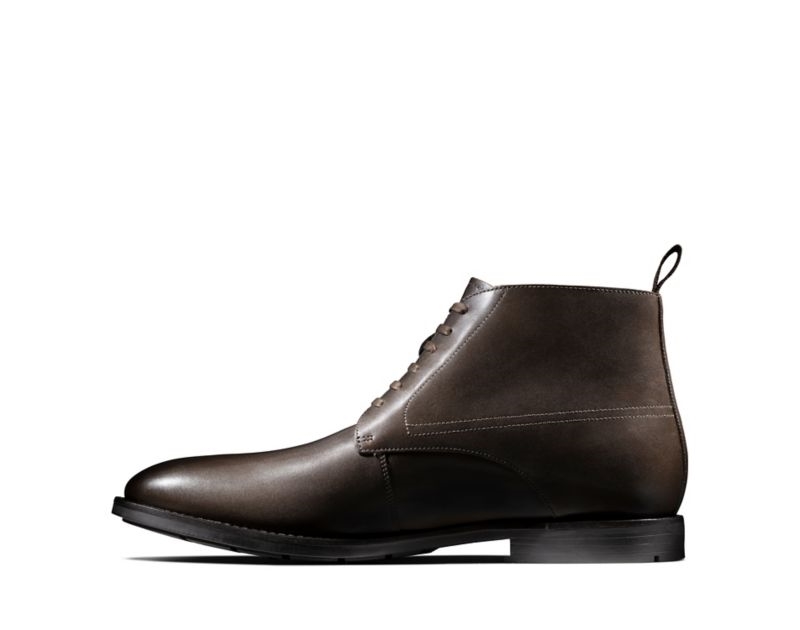 Clarks Ronnie Up Gore-tex Boots Ankle Boots Dark Brown Men - India U2U9134-U8