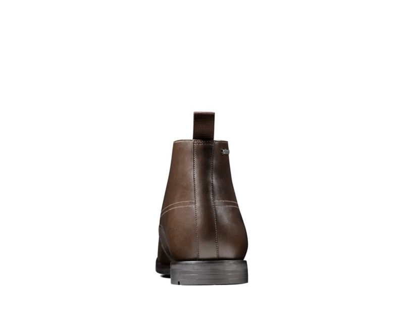 Clarks Ronnie Up Gore-tex Boots Ankle Boots Dark Brown Men - India U2U9134-U8