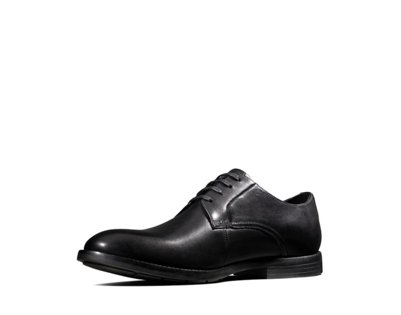 Clarks Ronnie Walk Derby Shoes Black Shoes Black Men - India U7D6393-Y4