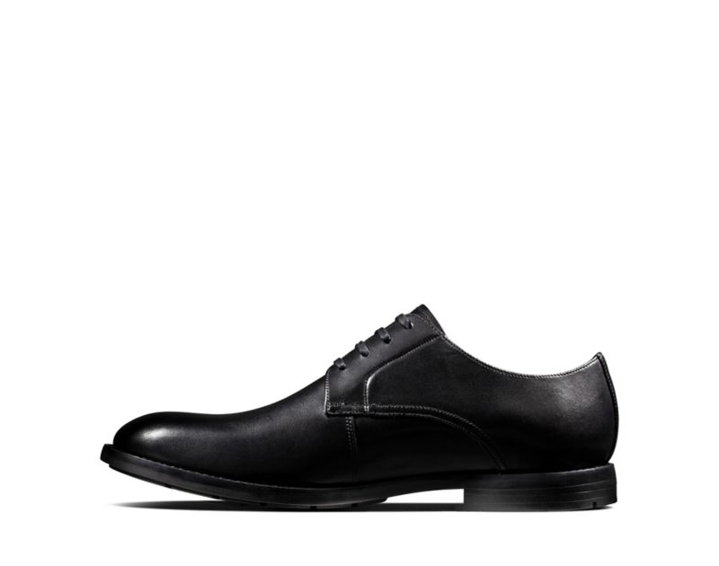 Clarks Ronnie Walk Derby Shoes Black Shoes Black Men - India U7D6393-Y4
