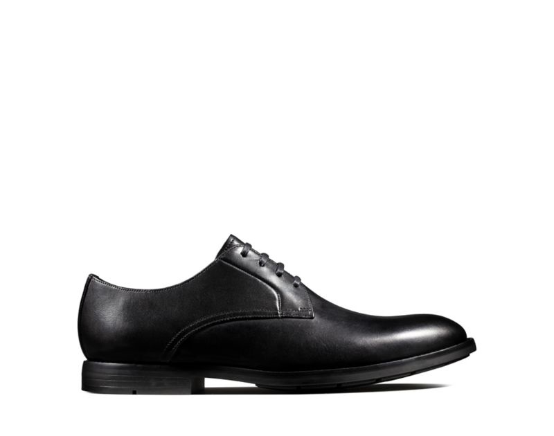 Clarks Ronnie Walk Derby Shoes Black Shoes Black Men - India U7D6393-Y4