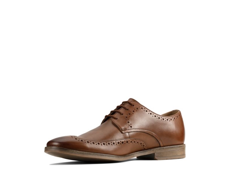 Clarks Stanford Limit Brogues Brown Men - India F2L1240-P5
