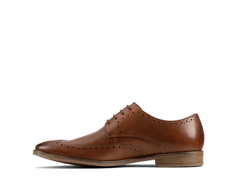 Clarks Stanford Limit Brogues Brown Men - India F2L1240-P5