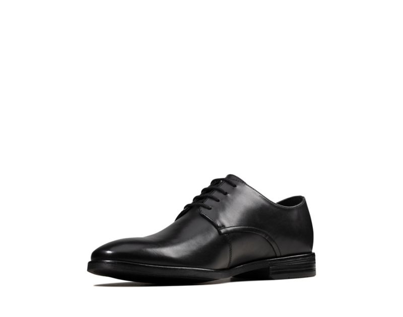 Clarks Stanford Walk Lace-up Shoes Wide Fit Shoes Black Men - India D5E2713-S2