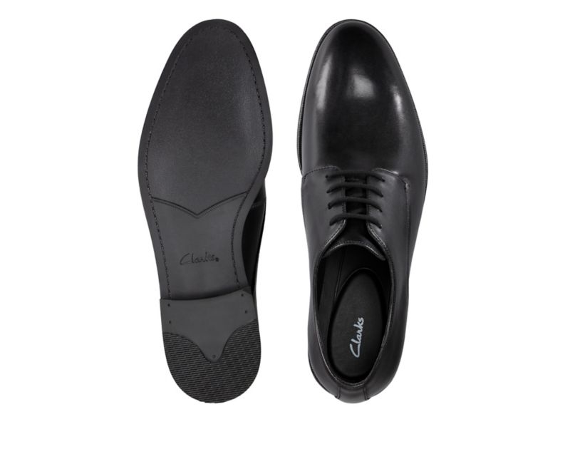 Clarks Stanford Walk Lace-up Shoes Wide Fit Shoes Black Men - India D5E2713-S2