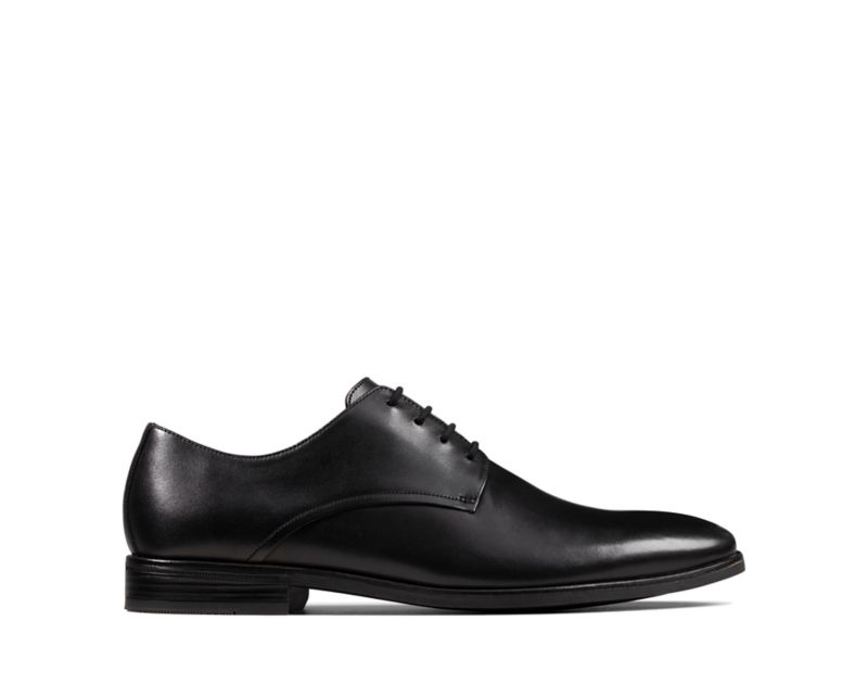 Clarks Stanford Walk Lace-up Shoes Wide Fit Shoes Black Men - India D5E2713-S2
