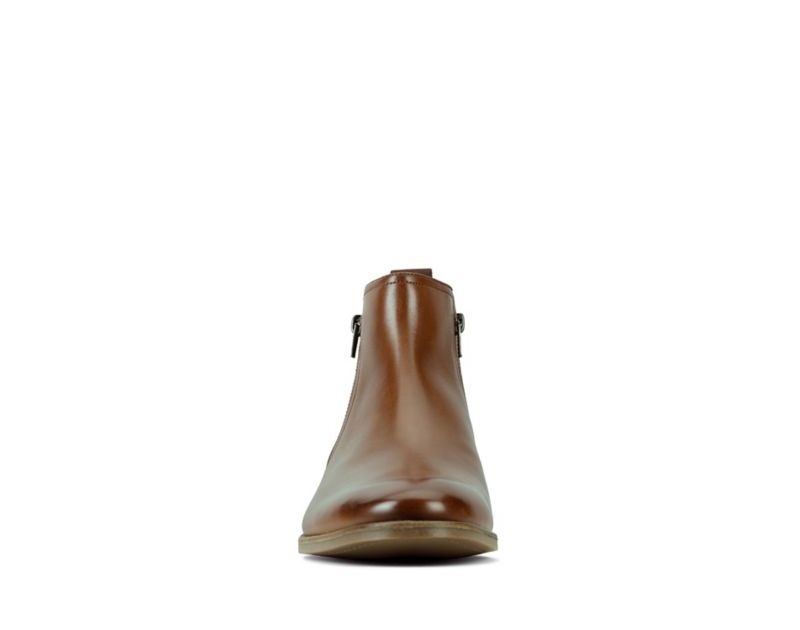 Clarks Stanford Zip Chelsea Boots Brown Men - India F4R0195-G5